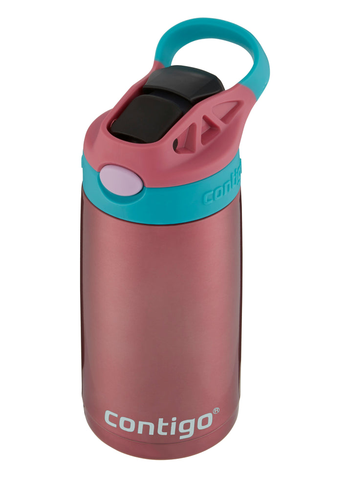 Kids Straw Stainless Steel Water Bottle with AUTOSPOUT® Lid, 13oz Q2