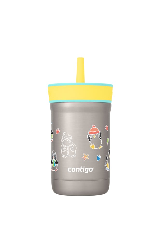 Kids Leighton Spill-Proof Stainless Steel Tumbler with Straw, 12oz P7