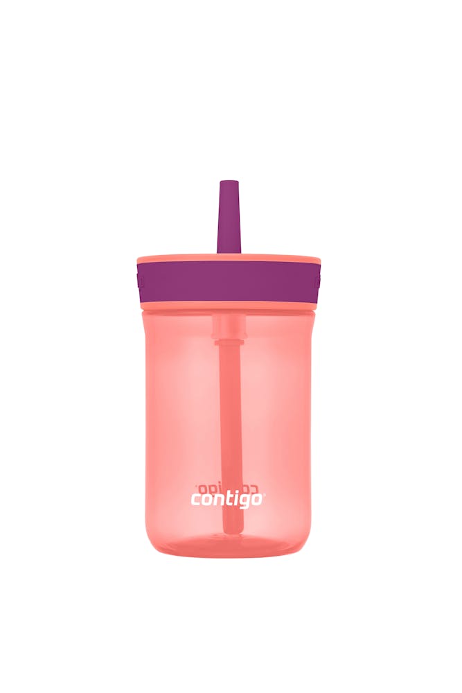 Kids’ Leighton Straw Tumbler with Spill-Proof Leak-Proof Lid, 14oz L3
