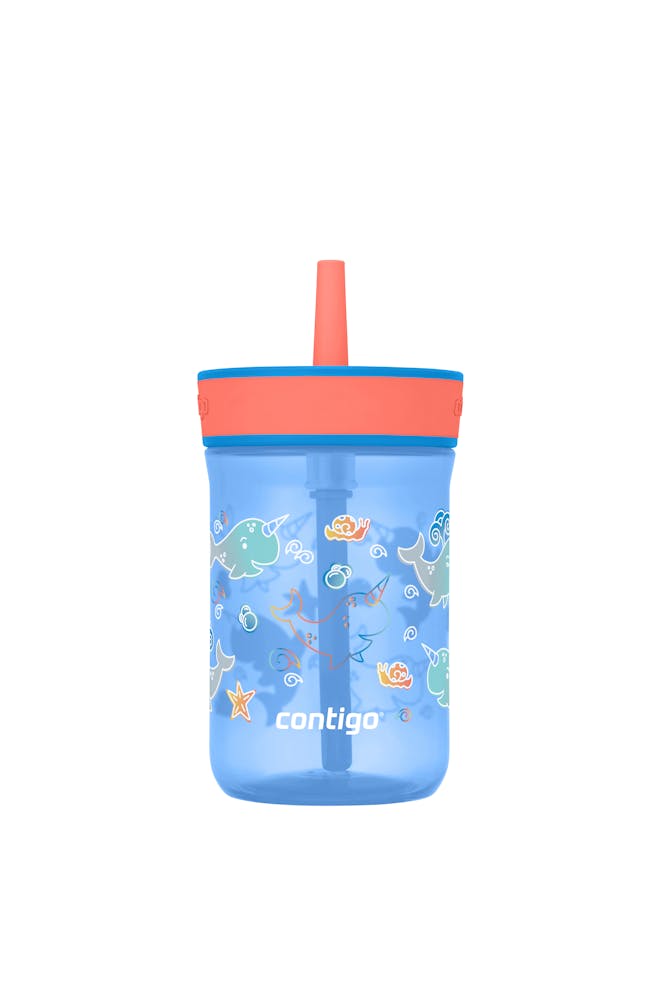 Kids’ Leighton Straw Tumbler with Spill-Proof Leak-Proof Lid, 14oz L3