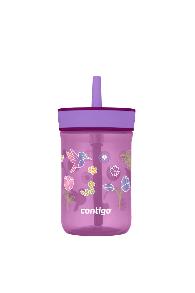 Kids’ Leighton Straw Tumbler with Spill-Proof Leak-Proof Lid, 14oz L3