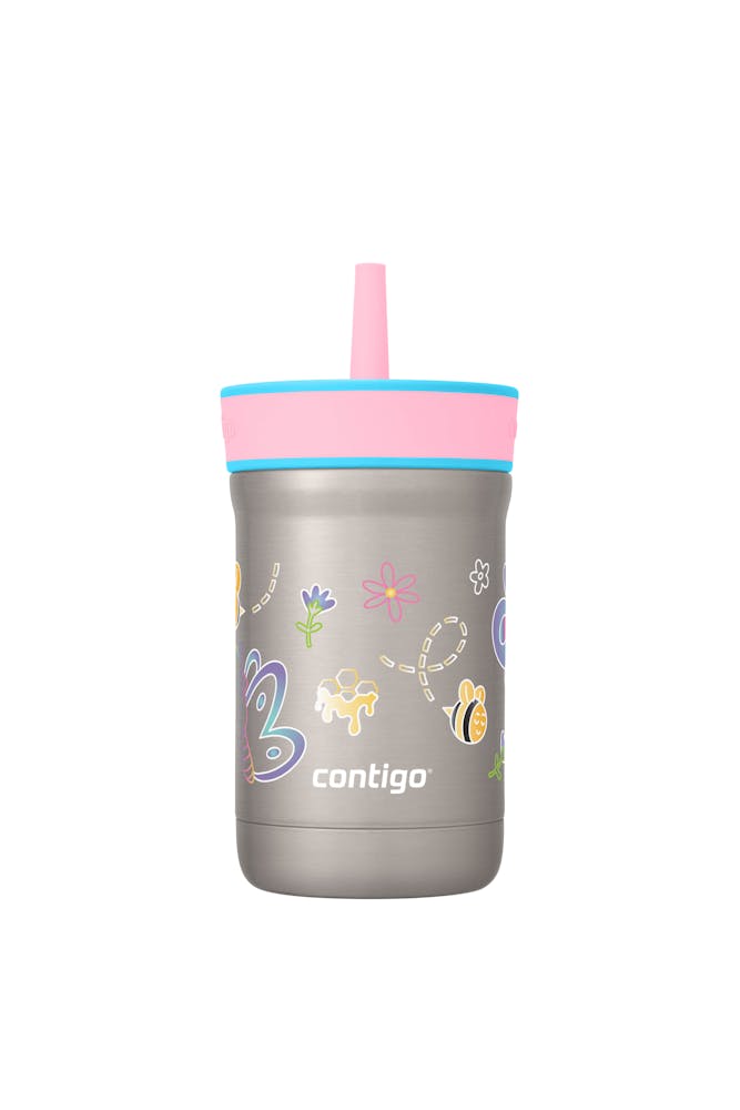 Kids Leighton Spill-Proof Stainless Steel Tumbler with Straw, 12oz P7